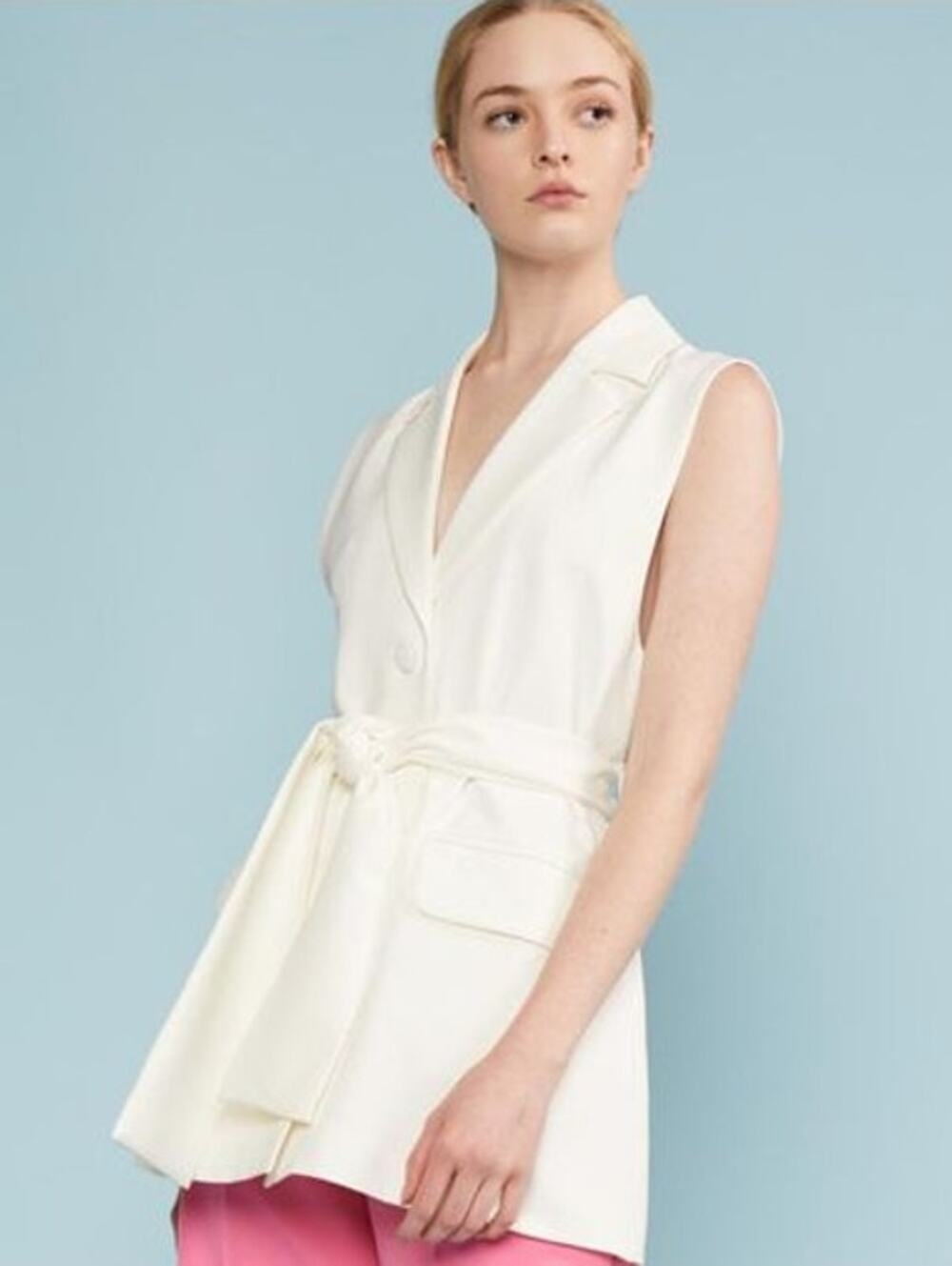 Cynthia Rowley Nel Vest with Tie